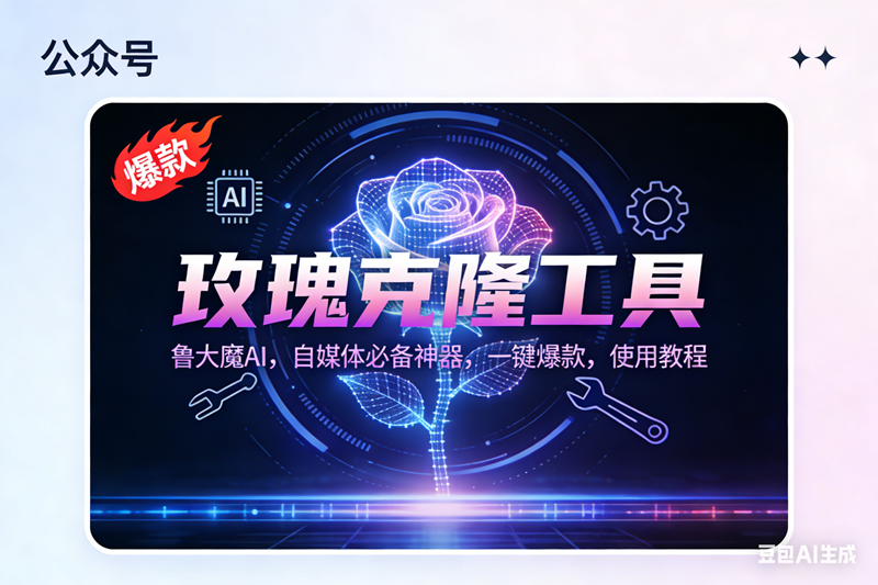 (16881期)玫瑰克隆神器,鲁大魔ai,自媒体必备,一键爆款工具,详细教程 (16881期)玫瑰克隆神器,鲁大魔ai,自媒体必备,一键爆款工具,详细教程