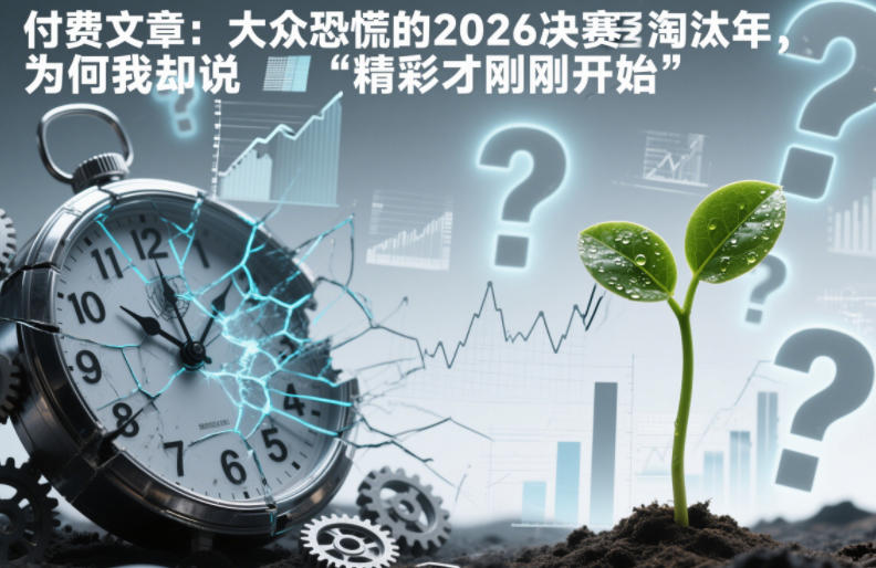 付费文章:大众恐慌的2026决赛淘汰年,为何我却说“精彩才刚刚开始”? 付费文章:大众恐慌的2026决赛淘汰年,为何我却说“精彩才刚刚开始”?