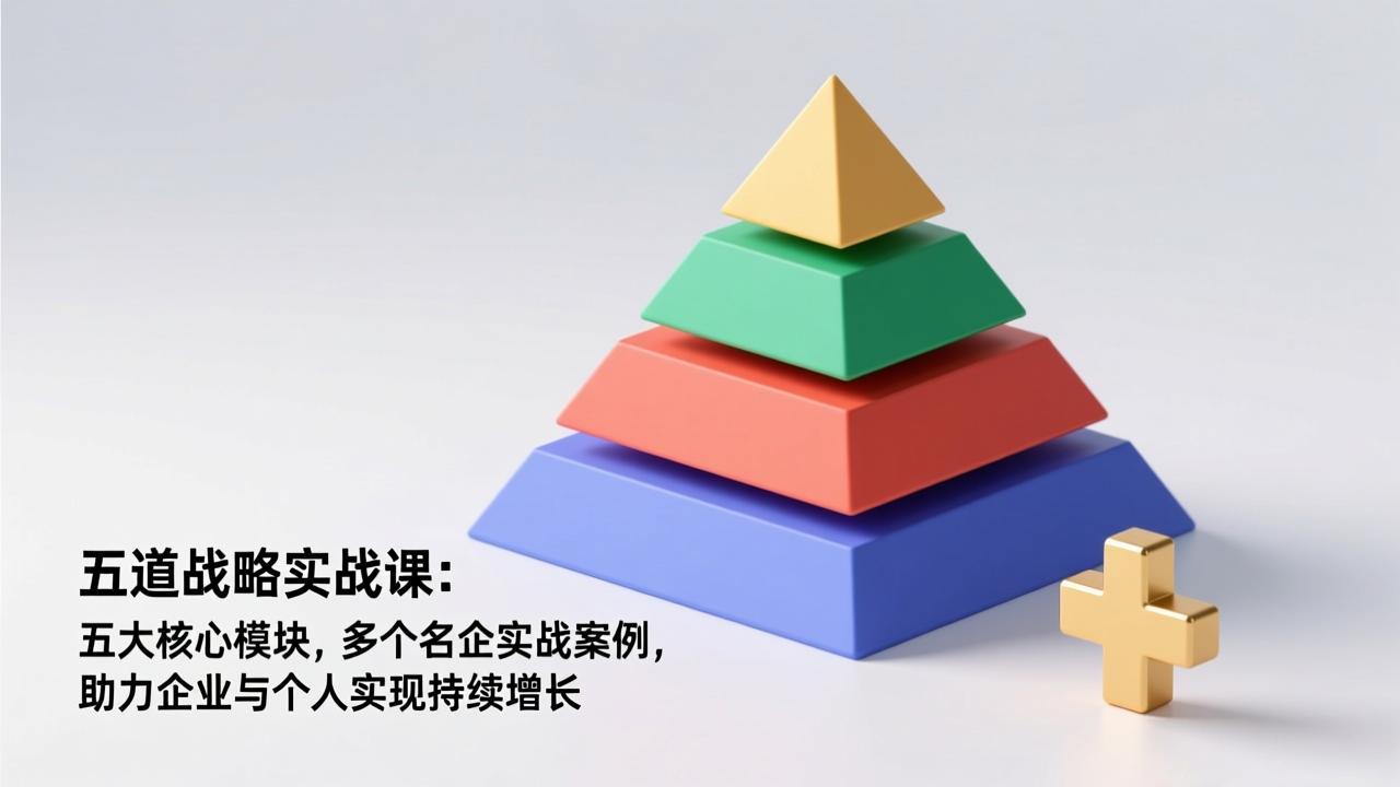 五道战略实战课:五大核心模块,多个名企实战案例,助力企业与个人实现持续增长