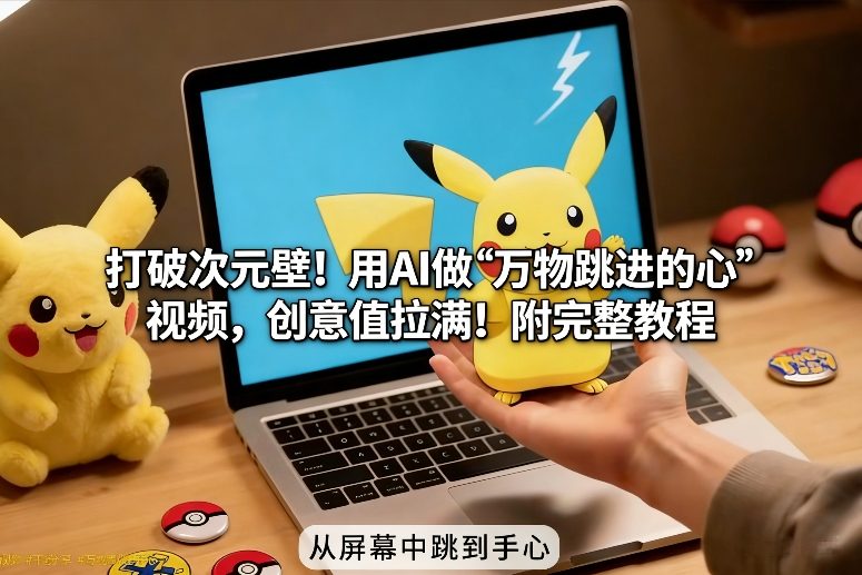 打破次元壁!用AI做【万物跳进手心】视频,创意值拉满!附完整教程 打破次元壁!用AI做【万物跳进手心】视频,创意值拉满!附完整教程