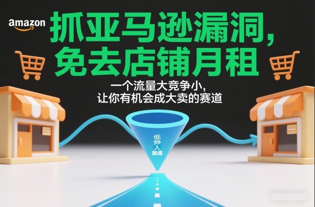 抓亚马逊漏洞,免去店铺月租,一个流量大竞争小,让你有机会成大卖的赛道 抓亚马逊漏洞,免去店铺月租,一个流量大竞争小,让你有机会成大卖的赛道