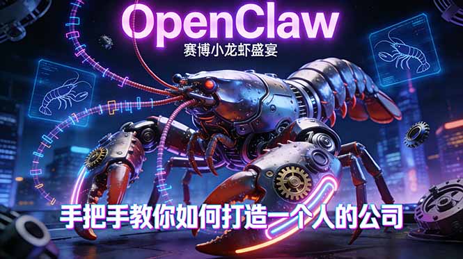 OpenClaw,小龙虾-从产品到爆款的成长之路,手把手教你如何打造一个人的公司