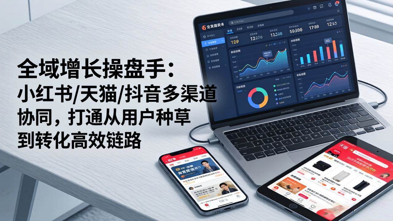 (17605期)全域增长操盘手:小红书/天猫/抖音多渠道协同,打通从用户种草到转化高效链路 (17605期)全域增长操盘手:小红书/天猫/抖音多渠道协同,打通从用户种草到转化高效链路