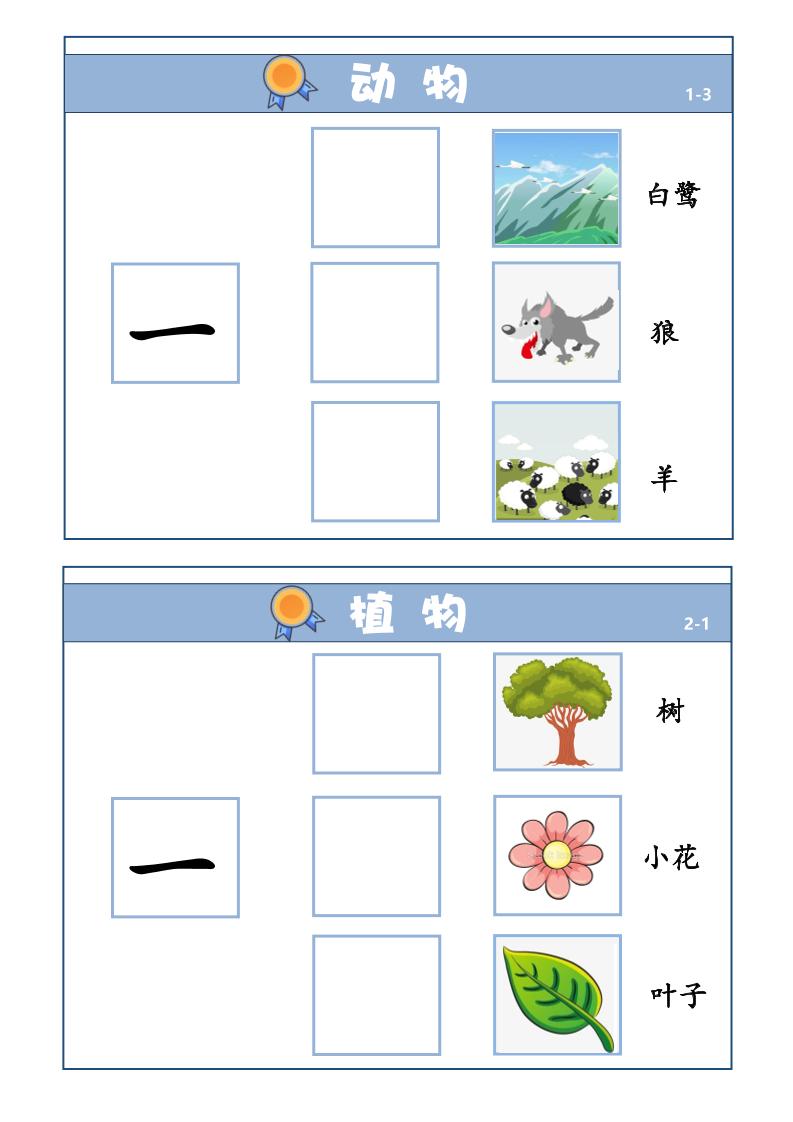 幼小衔接-量词学习